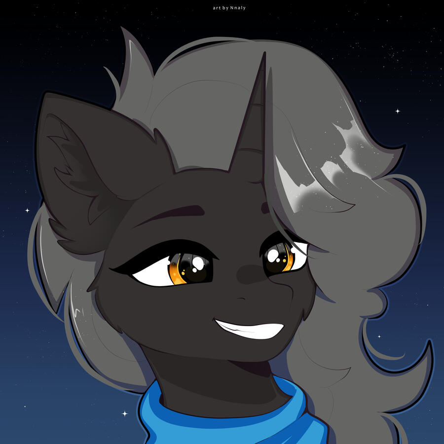 Simple shaded headshot
